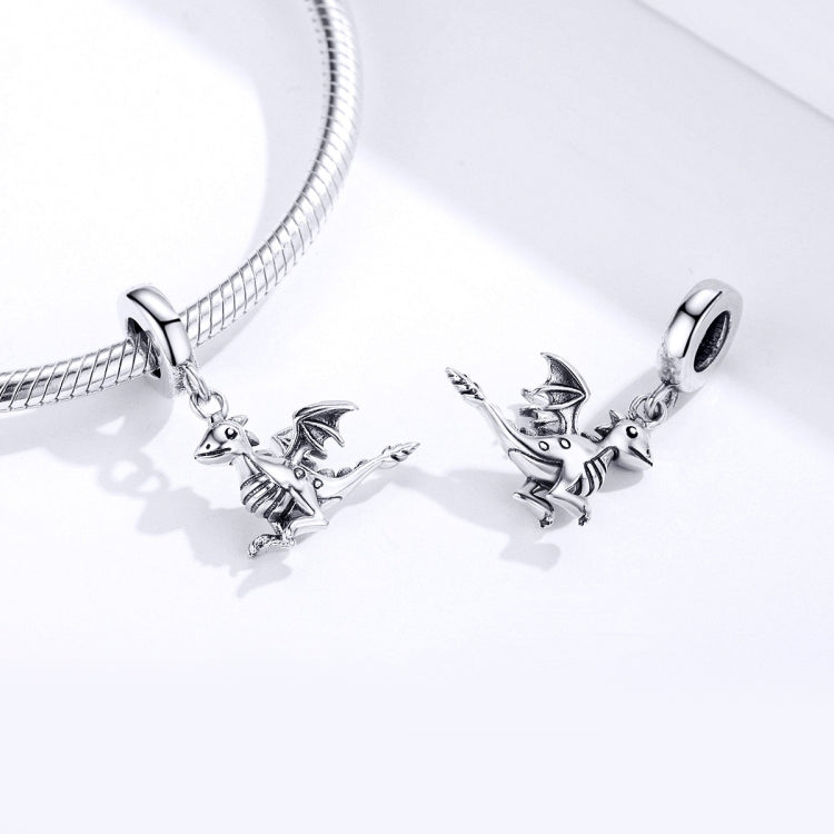 Accessori per bracciale fai da te con ciondolo in argento sterling S925 con ciondolo Drogon Dinosaur, SCC1322