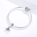 Accessori per bracciale fai da te con ciondolo in argento sterling S925 con ciondolo Drogon Dinosaur, SCC1322