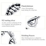 Anello in argento sterling S925 Anello aperto vintage Anello a forma di DNA, SCR643