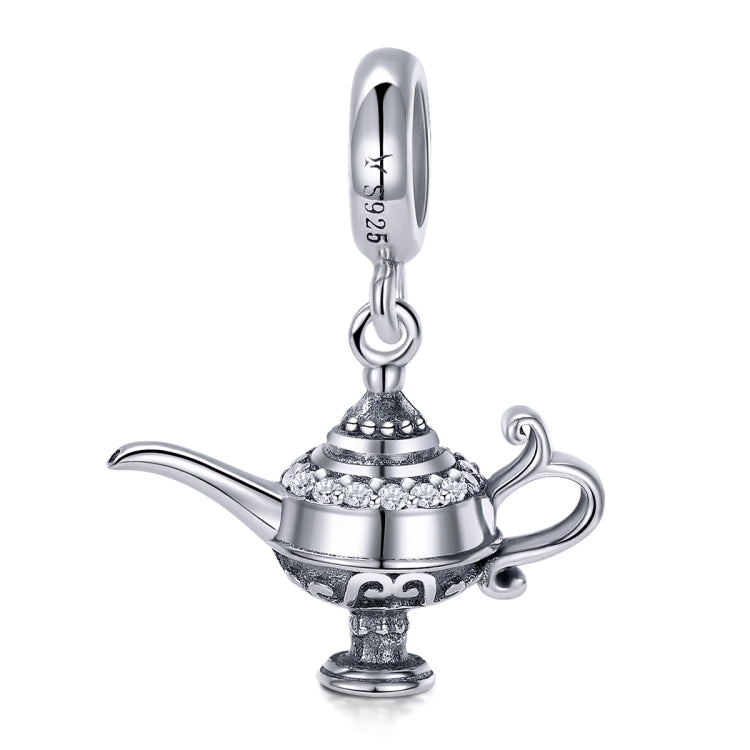 Ciondolo braccialetto fai da te con perline con lampada magica in argento sterling S925, SCC703