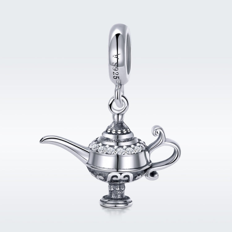 Ciondolo braccialetto fai da te con perline con lampada magica in argento sterling S925, SCC703