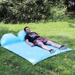Tappetino da picnic con cuscino d'aria impermeabile per esterni che trasporta tappetino per erba da spiaggia con sabbia, Single, Double, Four People