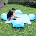 Tappetino da picnic con cuscino d'aria impermeabile per esterni che trasporta tappetino per erba da spiaggia con sabbia, Single, Double, Four People