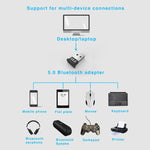 Ricevitore audio tastiera Bluetooth USB per computer notebook V5.0 da 3 pezzi