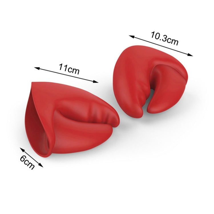 Un paio di pinze per aragosta Guanti isolanti termici Clip per mano antiscottatura in silicone resistente alle alte temperature, Insulation Gloves