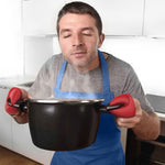 Un paio di pinze per aragosta Guanti isolanti termici Clip per mano antiscottatura in silicone resistente alle alte temperature, Insulation Gloves