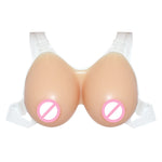 Seni finti in silicone congiunti per travestimenti protesici per uomini travestiti da seni femminili, 500g Transparent Shoulder Strap Non-stick, 500g Transparent Shoulder Strap Paste, 600g Transparent Shoulder Strap Non-stick                           ...