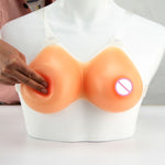 Seni finti in silicone congiunti per travestimenti protesici per uomini travestiti da seni femminili, 500g Transparent Shoulder Strap Non-stick, 500g Transparent Shoulder Strap Paste, 600g Transparent Shoulder Strap Non-stick                           ...