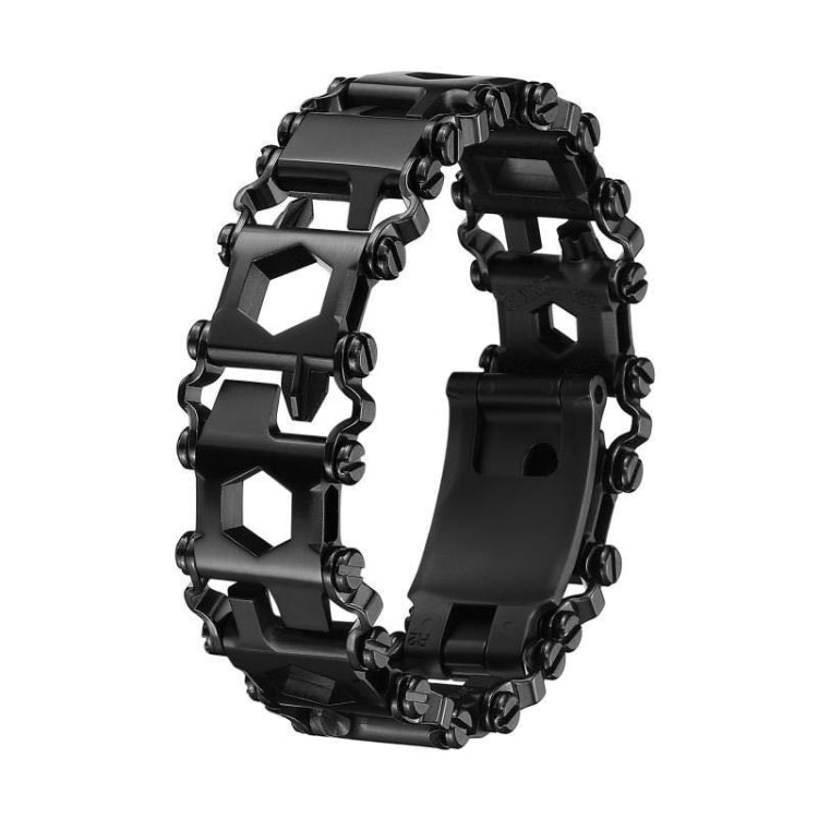 Bracciale multifunzionale per strumenti di sopravvivenza all'aperto in acciaio inossidabile per uomo