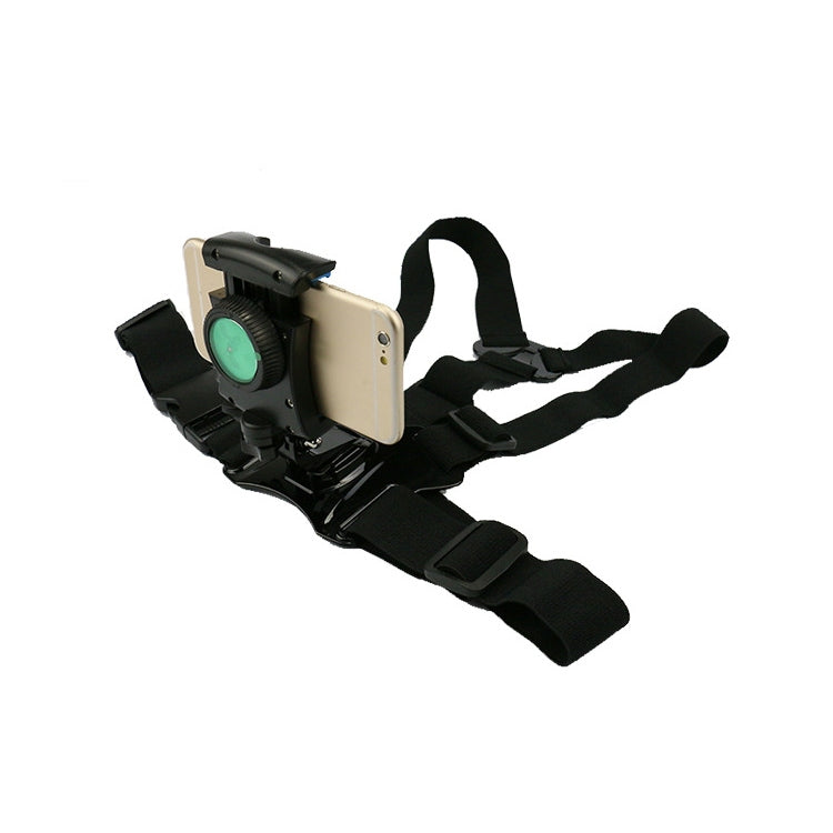 Fixed Chest Shoulder Strap Cell Phone Holder for 4-6.5 Inch Cell Phone