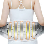 Supporto in lamiera d'acciaio Ortesi per la vita con cintura medica calda e traspirante, S, M, L, XL, XXL