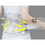 Supporto in lamiera d'acciaio Ortesi per la vita con cintura medica calda e traspirante, S, M, L, XL, XXL