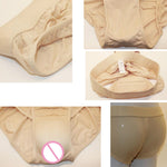 CD Pseudo-ragazza Intimo Travestimento maschile Donna Pantaloni inferiori nascosti del corpo Intimo incrociato, S, M, L, XL, XXL