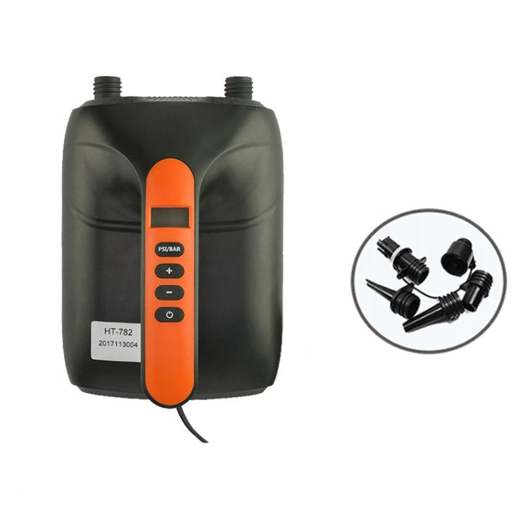 Pompa ad aria elettrica ad alta pressione per auto da barca gonfiabile per canoa SUP Surf Paddle Board, HT-782, HT-782 + Battery Folder