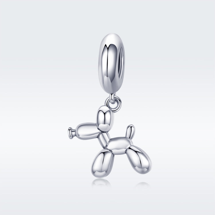 Accessorio braccialetto fai da te con ciondolo a forma di cane palloncino in argento sterling S925, Bead, Bead+Chain