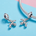 Accessorio braccialetto fai da te con ciondolo a forma di cane palloncino in argento sterling S925, Bead, Bead+Chain