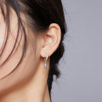 Orecchini con piume in argento sterling S925, SCE898