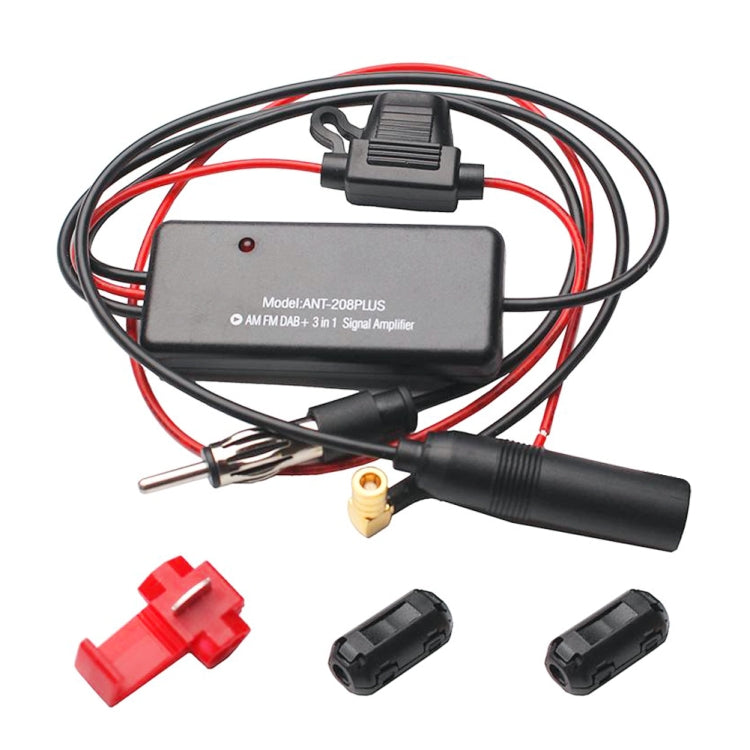 CHEYOULE ANT-208PLUS Autoradio FM AM DAB Antenna Amplificatore di segnale 3 in 1, ANT-208PLUS