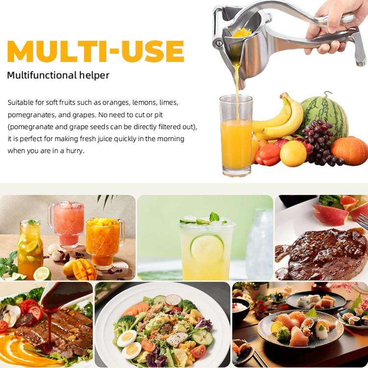 Spremiagrumi manuale in alluminio con corpo staccabile