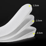 5 paia solette interne maggiorate Sport Assorbimento degli urti Maggiore traspirante Deodorante assorbente del sudore Cuscinetto invisibile, 1.5cm, 2.5cm, 3.5cm
