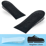 10 paia JF101 Cuscinetto per rialzo del tallone invisibile in silicone trasparente Soletta per rialzo del tallone Mezza imbottitura per assorbimento degli urti, One Layer, Two Layer, Three Layer