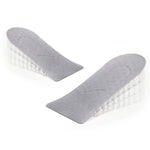 10 paia JF101 Cuscinetto per rialzo del tallone invisibile in silicone trasparente Soletta per rialzo del tallone Mezza imbottitura per assorbimento degli urti, One Layer, Two Layer, Three Layer