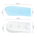 10 paia JF101 Cuscinetto per rialzo del tallone invisibile in silicone trasparente Soletta per rialzo del tallone Mezza imbottitura per assorbimento degli urti, One Layer, Two Layer, Three Layer