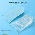 10 paia JF101 Cuscinetto per rialzo del tallone invisibile in silicone trasparente Soletta per rialzo del tallone Mezza imbottitura per assorbimento degli urti, One Layer, Two Layer, Three Layer