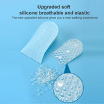 10 paia JF101 Cuscinetto per rialzo del tallone invisibile in silicone trasparente Soletta per rialzo del tallone Mezza imbottitura per assorbimento degli urti, One Layer, Two Layer, Three Layer