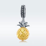 Accessori per bracciale fai da te con ciondolo amore ananas serie frutta in argento sterling S925, SCC150