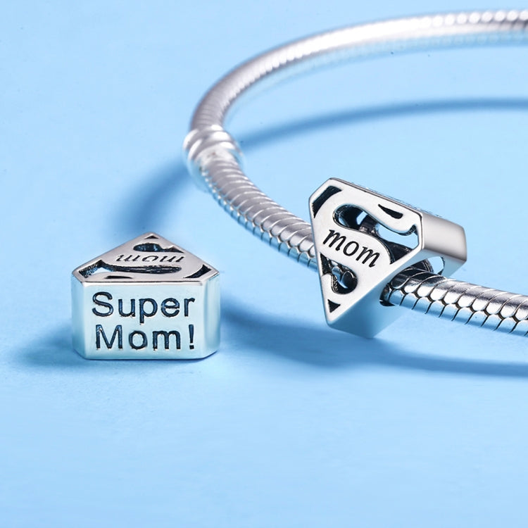 Accessori per braccialetti fai-da-te regalo per la festa della mamma con perline cave in argento sterling S925, SCC429