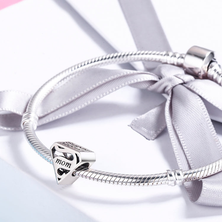 Accessori per braccialetti fai-da-te regalo per la festa della mamma con perline cave in argento sterling S925, SCC429