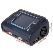 HTRC T240 Touch Balance Modello Aeroplano Caricabatterie al litio Caricabatterie per auto giocattolo telecomandato B6,, EU Plug, US Plug