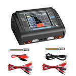 HTRC T240 Touch Balance Modello Aeroplano Caricabatterie al litio Caricabatterie per auto giocattolo telecomandato B6,, EU Plug, US Plug