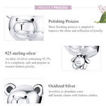 Accessori per bracciale fai da te con perline di perline in argento sterling S925, SCC1502