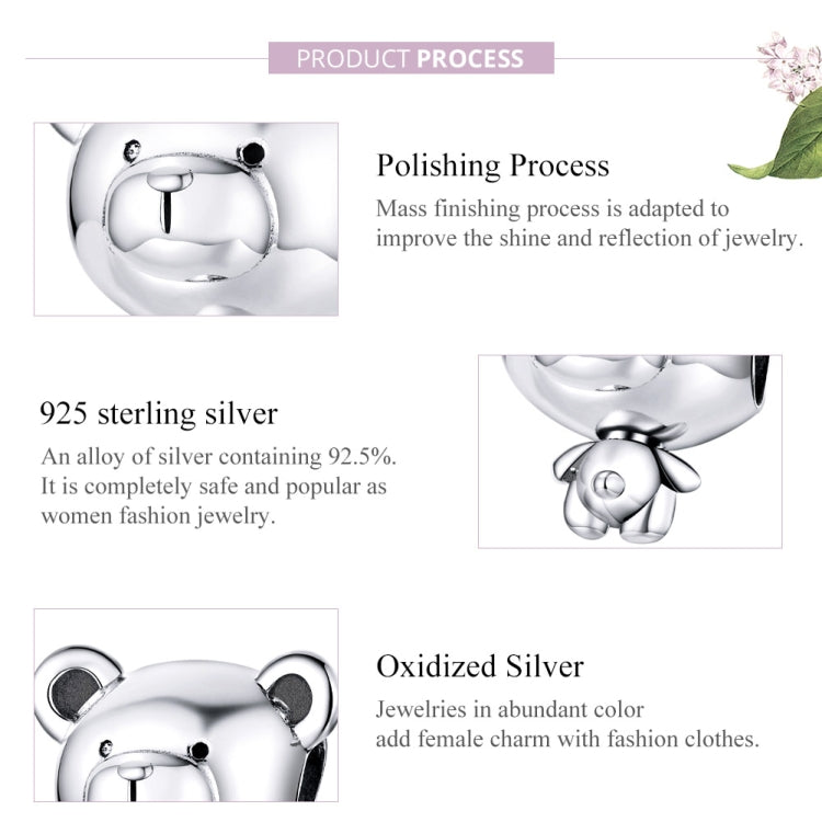 Accessori per bracciale fai da te con perline di perline in argento sterling S925, SCC1502