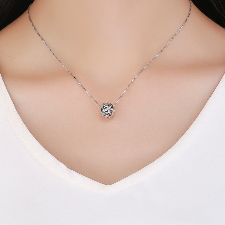 Accessori per braccialetti fai-da-te con perline d'argento gocciolanti a forma di fiore in argento sterling S925, SCC729