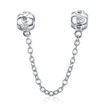 Catena di sicurezza per tutti i fiammiferi piccola personalità carina in argento sterling S925