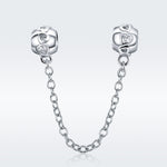 Catena di sicurezza per tutti i fiammiferi piccola personalità carina in argento sterling S925