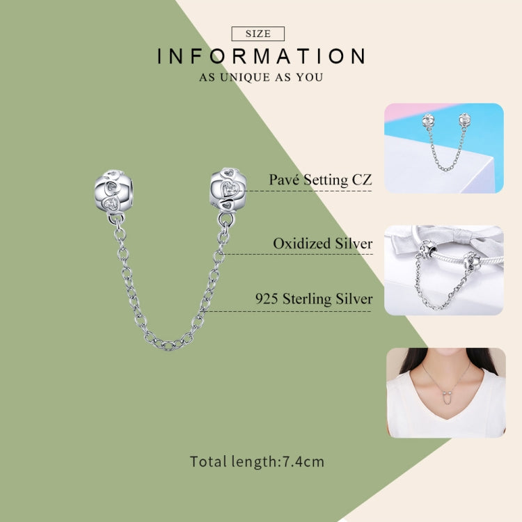 Catena di sicurezza per tutti i fiammiferi piccola personalità carina in argento sterling S925