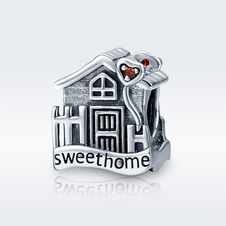 Perline per bracciale in argento semplice fai-da-te in argento sterling S925 Warm Home