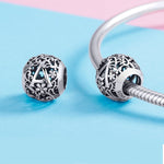 Bracciale fai da te con perline con lettera in argento sterling S925 con perline, SCC1158
