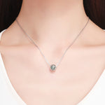 Accessori per bracciale fai da te con perline di trifoglio verde in argento sterling S925, SCC964
