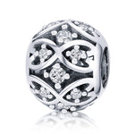 Accessori per bracciale fai da te con perline eleganti in argento sterling S925, SCC732