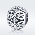 Accessori per bracciale fai da te con perline eleganti in argento sterling S925, SCC732