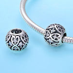 Accessori per bracciale fai da te con perline eleganti in argento sterling S925, SCC732