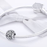 Accessori per bracciale fai da te con perline eleganti in argento sterling S925, SCC732