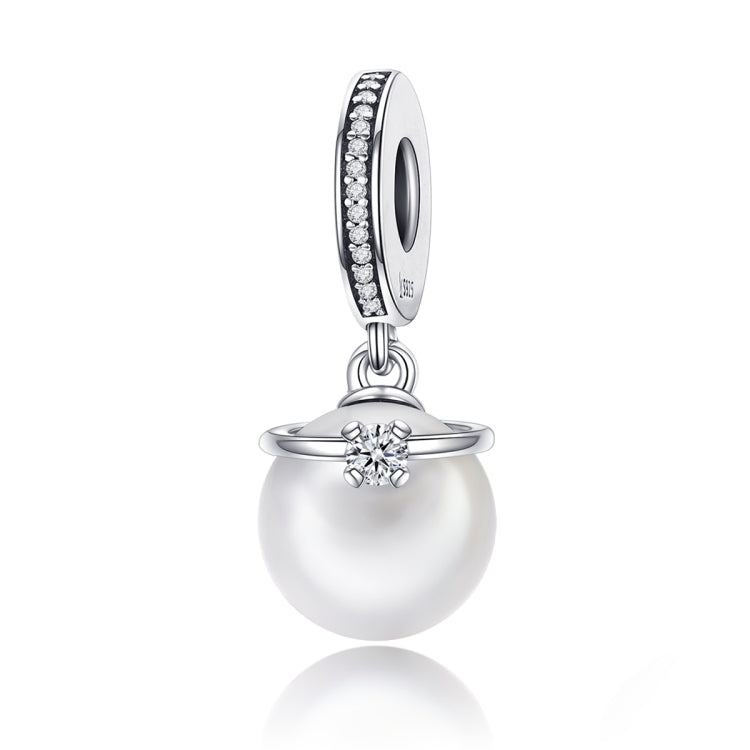 Accessori per bracciale fai da te con elegante perla in argento sterling S925, SCC137