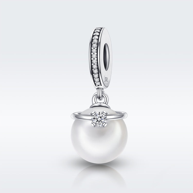 Accessori per bracciale fai da te con elegante perla in argento sterling S925, SCC137