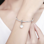Accessori per bracciale fai da te con elegante perla in argento sterling S925, SCC137